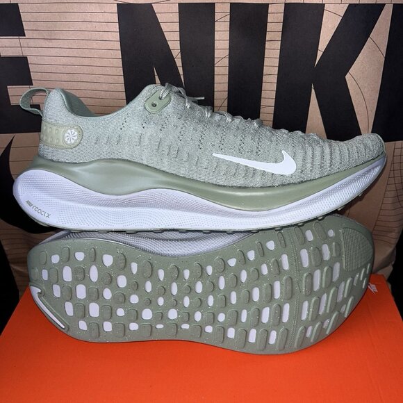 NEW Nike ReactX Infinity Run 4 Running Shoes Oil Green DR2665-300 Men Size 9 - Picture 5 of 6